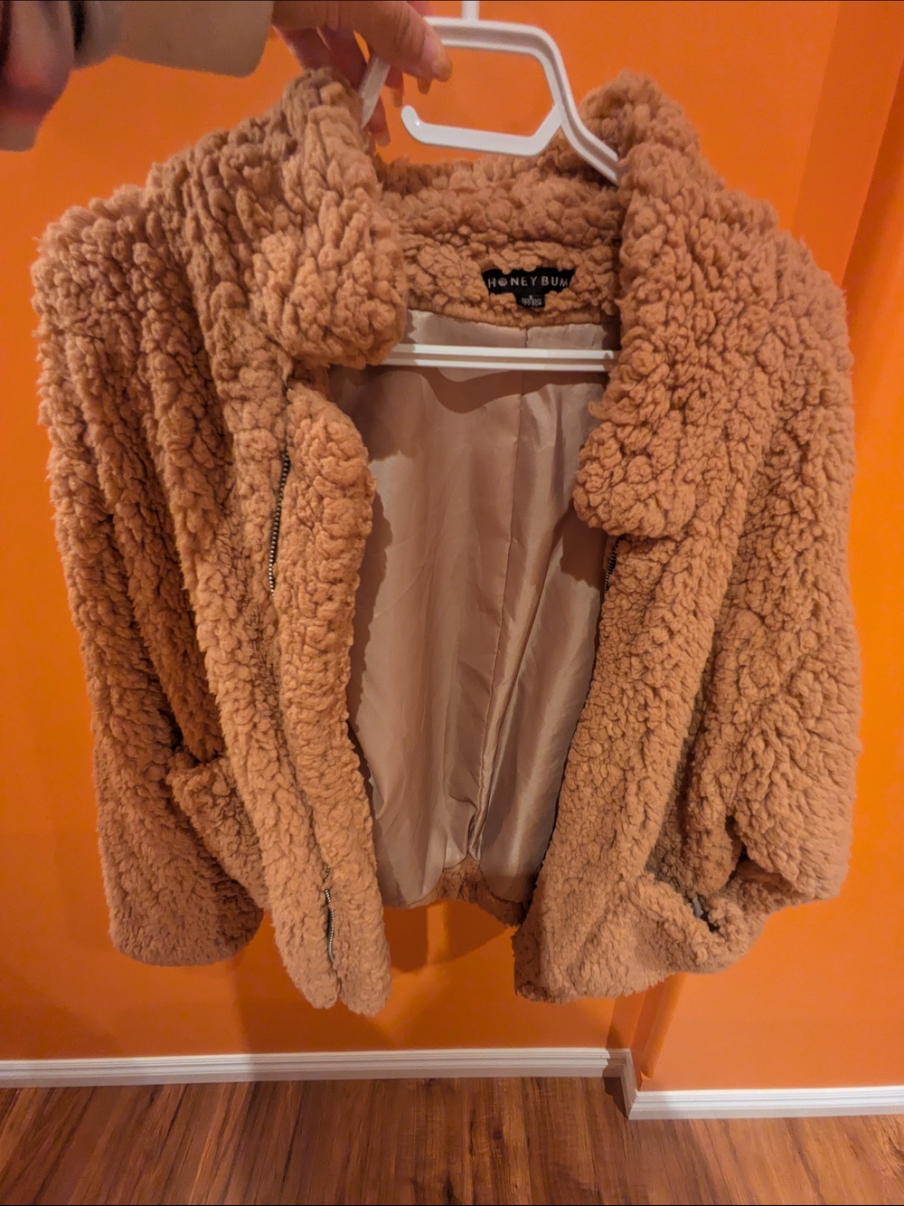 Women's Teddy Jacket in Caramel